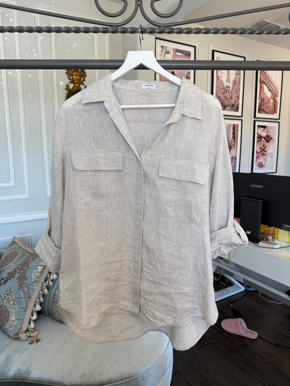 As new Aritzia BABATON button down shirt size large Babaton
Utility Linen Shirt - Picture 13 of 16